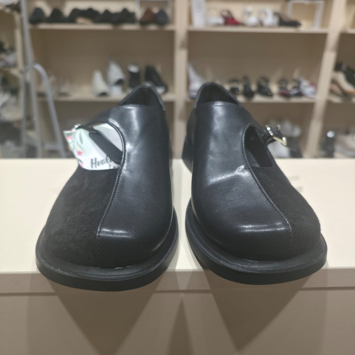 Handmade Leather & Suede Buckle Shoe