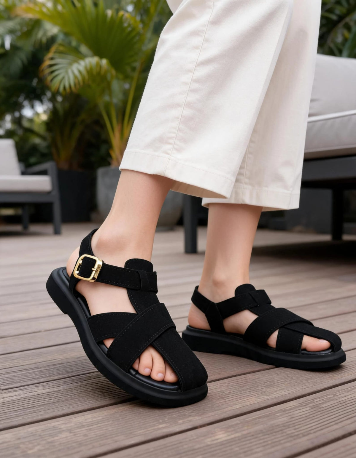 LUVIA Suede Sandals – Women's Everyday Sandals