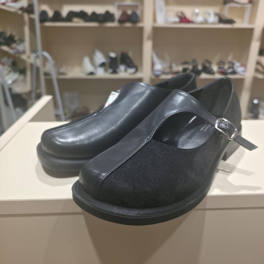 Handmade Leather & Suede Buckle Shoe